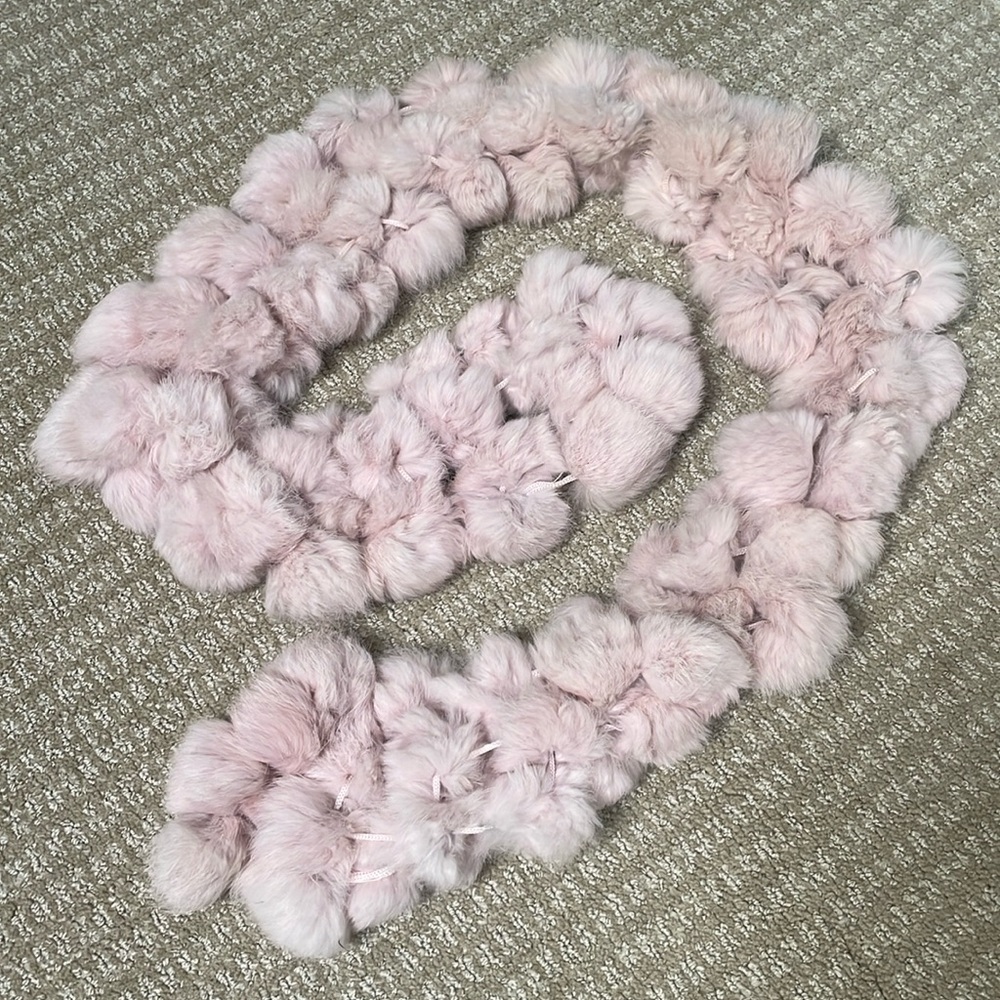 Rabbit fur scarf
